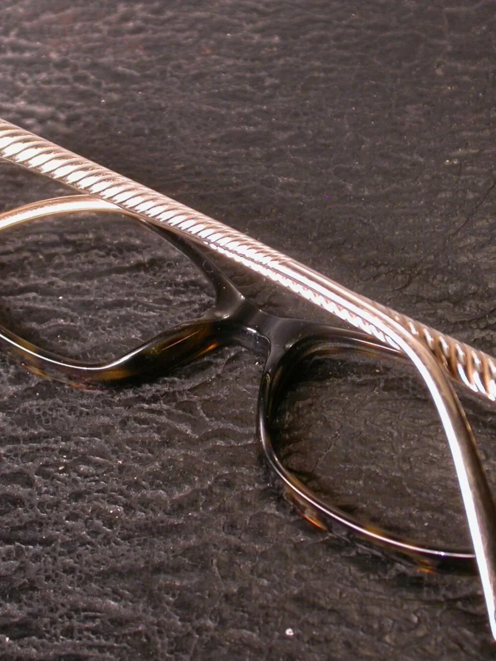 David Yurman Gold and Tortoise Elegant Eyeglasses Frames Made in Japan